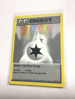 DOUBLE COLORLESS ENERGY - 96/102 - Base Set SHADOWLESS - Pokemon Card - PL - Image 1