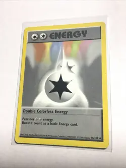 DOUBLE COLORLESS ENERGY - 96/102 - Base Set SHADOWLESS - Pokemon Card - PL - Image 3