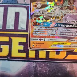 Marshadow & Machamp GX 82/214 Unbroken Bonds NM Ultra Rare Pokemon Card - Image 3