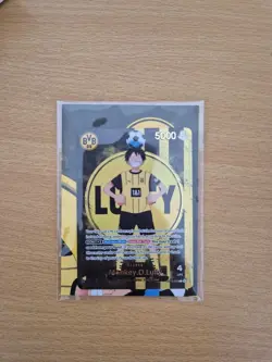 One Piece x BVB 09 Dortmund Promo Card Card ST13-003 Monkey D Luffy Sealed - Image 2