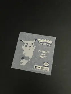 Pokémon TCG Ash pr03 Prism Holo Card Artbox 1999 Sticker Vintage - Image 13