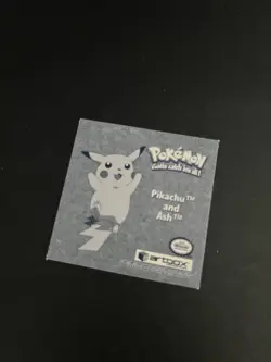 Pokémon TCG Ash pr03 Prism Holo Card Artbox 1999 Sticker Vintage - Image 14