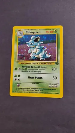 Pokemon Card - Nidoqueen 7/64 Holo Rare - Jungle Set LP - Image 1