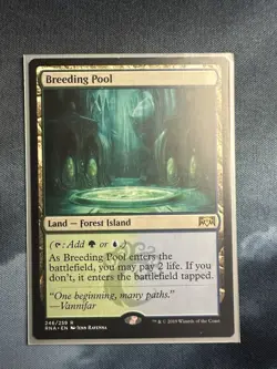 MTG Breeding Pool Ravnica Allegiance Card 246/259 Regular Rare - Image 1