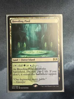 MTG Breeding Pool Ravnica Allegiance Card 246/259 Regular Rare - Image 2