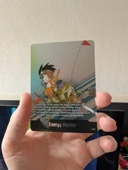 Son Goku E-45 Silver Energy Marker Dragon Ball Manga Booster Card Fusion World - Image 1
