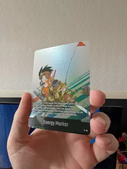 Son Goku E-45 Silver Energy Marker Dragon Ball Manga Booster Card Fusion World - Image 2