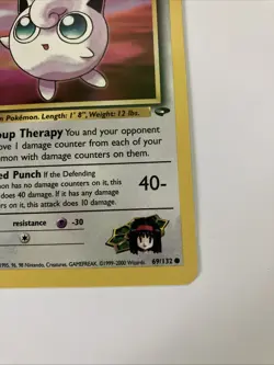 Erika's Jigglypuff 1st Edition 69/132 Gym Challenge Pokemon Card - Image 17