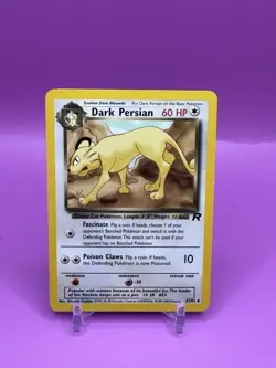 Dark Persian - Team Rocket Set Unlimited 42/82 Uncommon Pokemon Card  WOTC LP - Image 1