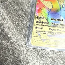 RARE Pokemon Charizard GX Rainbow Gold Metal Card 150/147 - Image 6