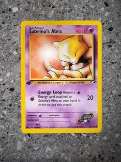 Pokemon TCG Cards 1st Edition Sabrina's Abra 91/132 Gym Heroes NM - Image 7