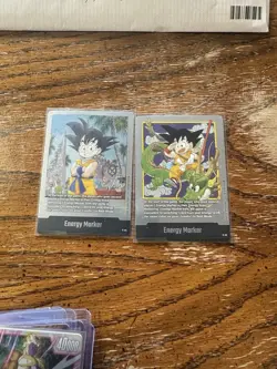Son Goku E-42 Silver Energy Marker Dragon Ball Manga Booster Card Fusion World - Image 1