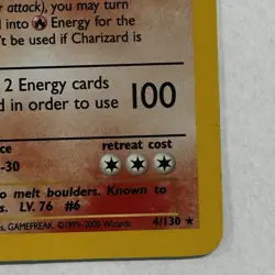 Charizard 2nd Edition 4/130 Holo PokÃ©mon Card 1999-2000 Wizards Base Set 2 - Image 5