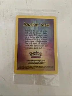 Sealed Ancient Mew PokÃ©mon TCG 2000 Movie Promo Holo Foil Card WOTC - Image 1
