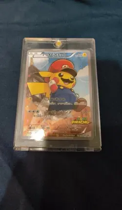 Pokemon Card 2016 Mario Pikachu 294/XY-P Full Art XY Promo - Image 1