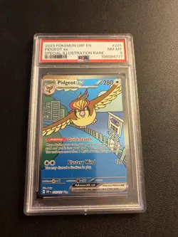2023 Pokémon OBF Pidgeot EX Special Illustration Rare Card PSA Graded 8 - Image 1