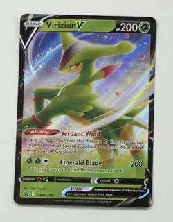 Pokémon TCG Virizion V SWSH295 Ultra Rare NM Card SEE PICS Grass Full Art - Image 1