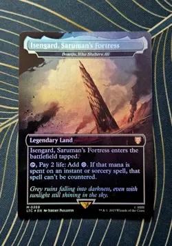 Isengard, Saruman's Fortress (Boseiju, Who Shelters All) MTG x LOTR [NM] - Image 1