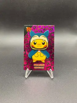 Pikachu Poncho Snorlax Purple Holo Team Rocket Card Database Pokemon - Image 3