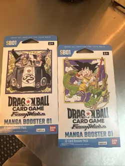Dragon Ball Super Card Game Fusion World Manga Booster SB01 English 2 Packs New - Image 1