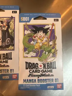 Dragon Ball Super Card Game Fusion World Manga Booster SB01 English 2 Packs New - Image 4