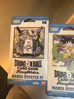 Dragon Ball Super Card Game Fusion World Manga Booster SB01 English 2 Packs New - Image 5