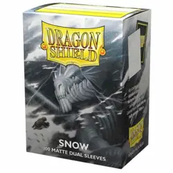 Dragon Shield Dual Matte Card Sleeves - Snow, 100 Count - Image 1