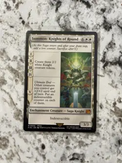 Magic the Gathering Summon: Knights of Round Final Fantasy Regular Card - Image 1