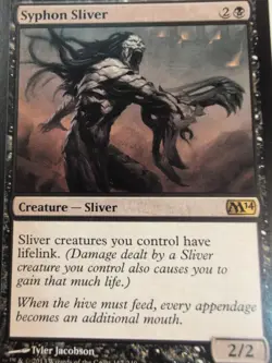 1x Syphon Sliver MTG Magic 2014 (M14) Regular LP - Image 1