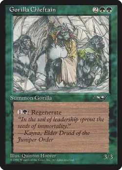 Gorilla Chieftain (4 Gorillas) Alliances MTG - Image 1