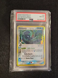 2006 POKEMON EX HOLON PHANTOMS #16 RAYQUAZA - PSA 8 (NEW CERT) - Image 1