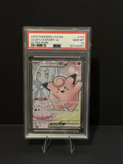 2025 POKEMON JTG EN-JOURNEY TOGETHER ULTRA RARE #173 LILLIE'S CLEFAIRY EX PSA 10 - Image 1