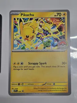 Pikachu Promo 2025 World Championships SVP EN 225 Pokemon Worlds IN HAND US SHIP - Image 1