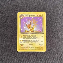 Dark Jolteon 38/82 Team Rocket 2000 Unlimited WOTC Vintage Pokémon Card - Image 1