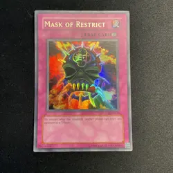 Yugioh Mask of Restrict LON-018 Ultra Rare Unlimited  - Image 1