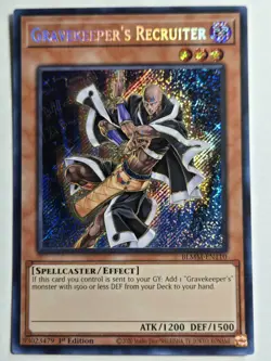 Yugioh! Gravekeeper's Recruiter - BLMM-EN110 - Secret Rare - 1st Edition Near Mi - Image 1