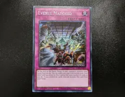 Evenly Matched Platinum Secret Rare RA01-EN074 Yugioh Card LP - Image 1
