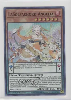 SR - LaSolfachord Angelia 1st Ed. YuGiOh Ancient Guardians #ANGU-EN019 0y59 - Image 1