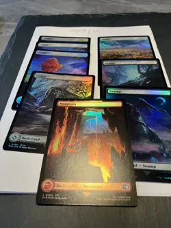 Magic the Gathering MTG Assorted Full Art x8 Land FOIL Cards NM/M Final 2 of 2 - Image 2