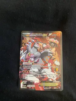 Pokémon TCG Team Magma's Groudon-EX Double Crisis Holo Card 15/34 - Image 3