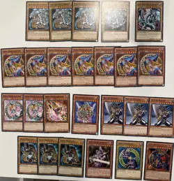Yugioh Collection Lot Blues Eyes White Dragon & Dark Magician Yugioh Cards LP-NM - Image 1