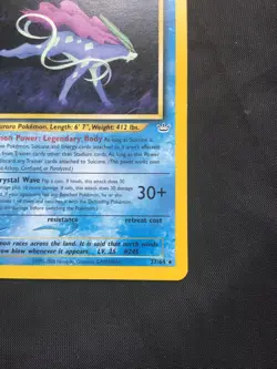 Pokemon Cards: Neo Revelation 1st Edition Rare: Suicune 27/64 - Image 14