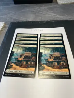 Magic the Gathering MTG Plains (0295) Full Art x8 Land Cards NM/M Final Fantasy - Image 1