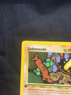 Pokemon Cards: Neo Revelation 1st Edition Rare: Sudowoodo 26/64 - Image 12