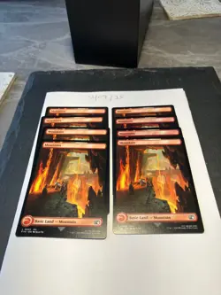 Magic the Gathering MTG Mountain (0305) Full Art x8 Land Cards NM/M Final - Image 2