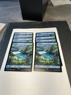 Magic the Gathering MTG Island (0298) Full Art x8 Land Cards NM/M Final Fantasy - Image 1