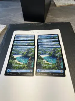 Magic the Gathering MTG Island (0298) Full Art x8 Land Cards NM/M Final Fantasy - Image 2