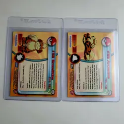Vintage 1999 Pokemon Lot Of 2 Cards Growlithe #58 Arcanine #59 Topps TV Series 1 - Image 2