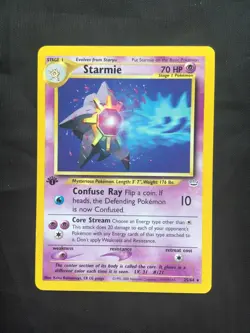 Pokemon Cards: Neo Revelation 1st Edition Rare: Starmie 25/64 - Image 11