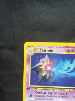 Pokemon Cards: Neo Revelation 1st Edition Rare: Starmie 25/64 - Image 12
